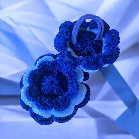 Scrunchie hair Colas a crochet EL SALVADOR (pack x2)