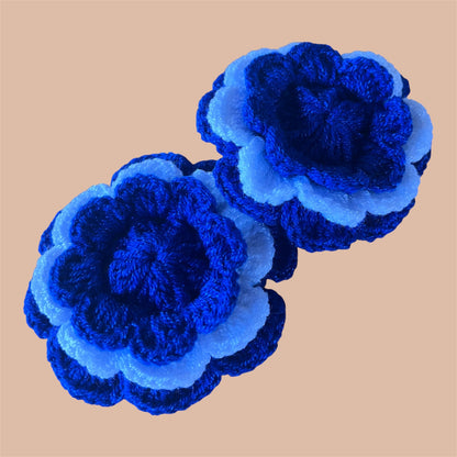 Scrunchie hair Colas a crochet