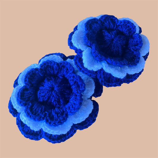 Scrunchie hair Colas a crochet EL SALVADOR  (pack x2)