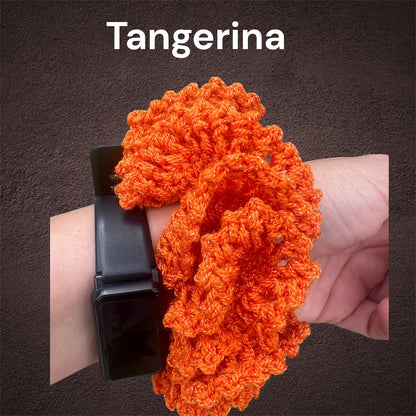 Scrunchies Hair Crochet - TANGERINA