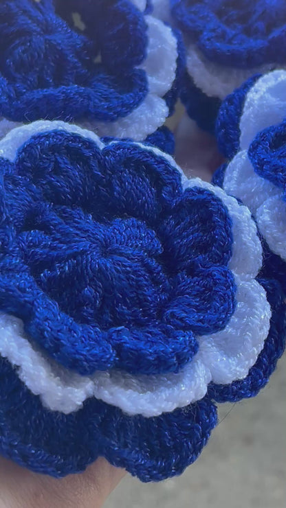 Scrunchie hair Colas a crochet