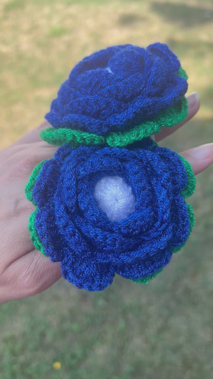 Scrunchies hair- Flor a crochet (PACK X2)